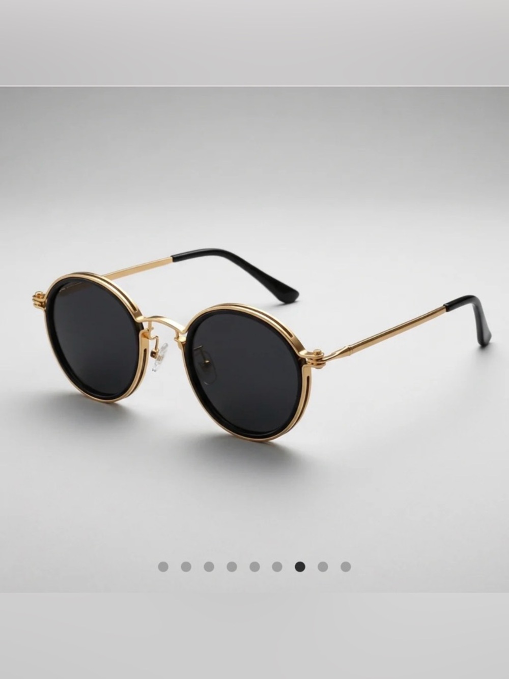 Peter Oliveria Brand Orvelis Noir Collection Sunglasses in Black and Gold
